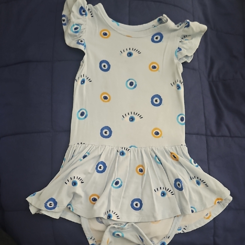 Cute Evil Eye Baby Onesie Dress
